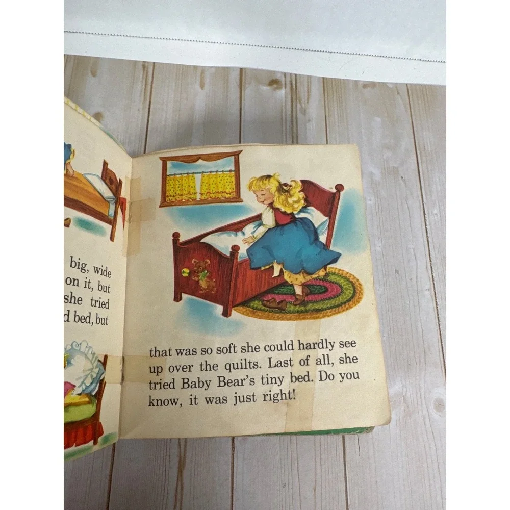 Whitman Tell-A-Tale Lot 4 HC Three Bears Pigs Red Hen Hood Vintage